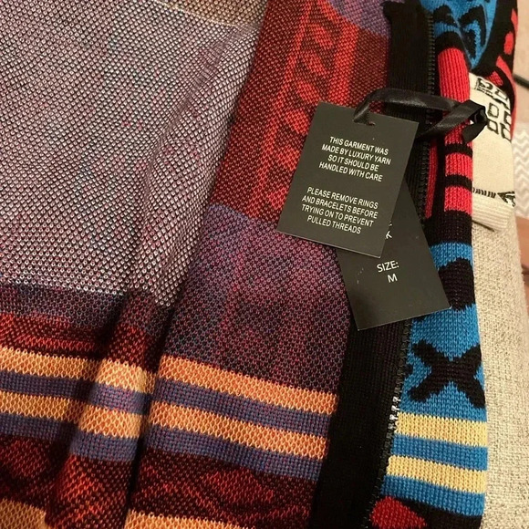 NWT VTG art to wear ethnic/tibetan buddha sweater luxury yarn artsy M - Picture 9 of 10